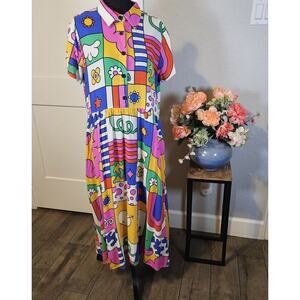 Nooworks Cassie Wormiverse Dress Sz L GUC